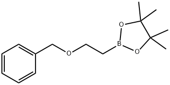 2-(2-(苄氧基)乙基)-4,4,5,5-四甲基-1,3,2-二氧杂硼杂环戊烷 结构式