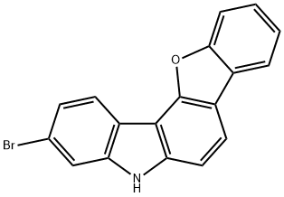 3-溴-5H-苯并呋喃并[3,2-C]咔唑 结构式