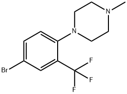 1-(4-bromo-2-(trifluoromethyl)phenyl)-4-methylpiperazine 结构式