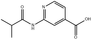 2-(2-甲基丙酰胺基)吡啶-4-羧酸 结构式