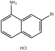 7-溴-1-萘胺盐酸盐 结构式