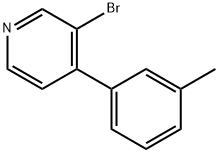 3-Bromo-4-(3-tolyl)pyridine 结构式