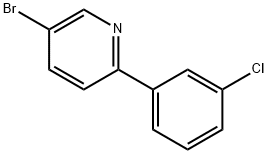 3-Bromo-6-(3-chlorophenyl)pyridine 结构式