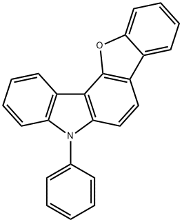 5H-Benzofuro[3,2-c]carbazole, 5-phenyl- 结构式