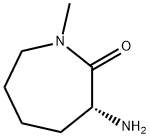 (R)-3-氨基-1-甲基氮杂环庚烷-2-酮 结构式