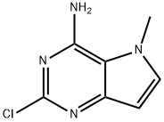 2-氯-5-甲基-5H-吡咯并[3,2-D]嘧啶-4-胺 结构式