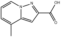 4-methylpyrazolo[1,5-a]pyridine-2-carboxylic acid 结构式