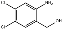 (2-氨基-4,5-二氯苯基)甲醇 结构式