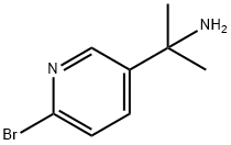 2-Bromo-5-(2-aminopropan-2-yl)pyridine 结构式