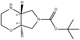 反式叔丁基六氢吡咯并[3,4-b][1,4]恶嗪-6(2H)-羧酸酯 结构式
