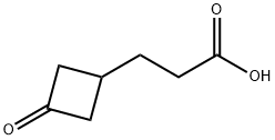 3-(3-氧代-环丁基)丙酸 结构式