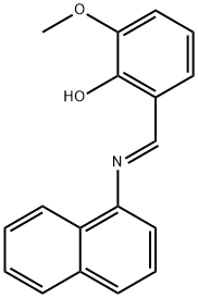 2-methoxy-6-[(1-naphthylimino)methyl]phenol 结构式