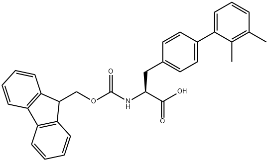 Fmoc-4-(2,3-dimethyl-phenyl)-L-phenylalanine 结构式