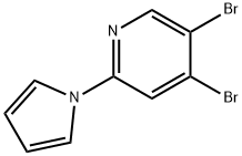 3,4-Dibromo-6-(1H-pyrrol-1-yl)pyridine 结构式