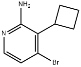 2-Amino-4-bromo-3-(cyclobutyl)pyridine 结构式