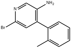 2-Bromo-5-amino-4-(2-tolyl)pyridine 结构式