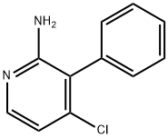 2-Amino-4-chloro-3-phenylpyridine 结构式