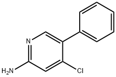 2-Amino-4-chloro-5-phenylpyridine 结构式