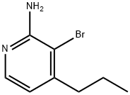 2-Amino-3-bromo-4-(n-propyl)pyridine 结构式