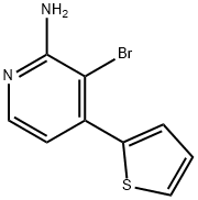 2-Amino-3-bromo-4-(2-thienyl)pyridine 结构式