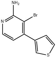 2-Amino-3-bromo-4-(3-thienyl)pyridine 结构式