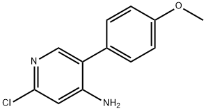 2-Chloro-4-amino-5-(4-methoxyphenyl)pyridine 结构式