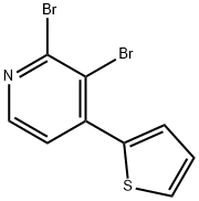 2,3-Dibromo-4-(2-thienyl)pyridine 结构式