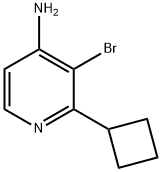 3-BROMO-2-CYCLOBUTYLPYRIDIN-4-AMINE 结构式