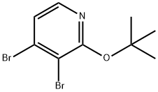 3,4-Dibromo-2-(tert-butoxy)pyridine 结构式