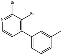 2,3-Dibromo-4-(3-tolyl)pyridine 结构式