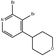 2,3-Dibromo-4-(4-tetrahydropyranyl)pyridine 结构式