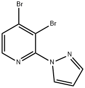 3,4-Dibromo-2-(1H-pyrazol-1-yl)pyridine 结构式