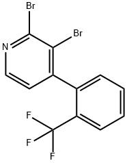 2,3-Dibromo-4-(2-trifluoromethylphenyl)pyridine 结构式