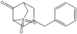 3-benzyl-6-thia-3-azabicyclo[3.2.1]octan-8-one 6,6-dioxide 结构式