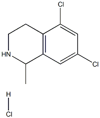 5,7-二氯-1-甲基-1,2,3,4-四氢异喹啉盐酸 结构式