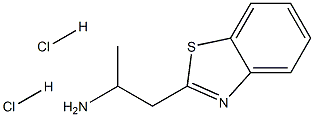 1-(1,3-苯并噻唑-2-基)丙烷-2-胺二盐酸 结构式