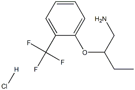 1-[(1-氨基丁-2-基)氧基]-2-(三氟甲基)苯盐酸盐 结构式