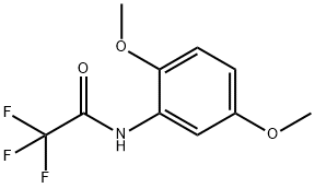 N-(2',5'-二甲氧基苯基)-2,2,2-三氟乙酰胺 结构式