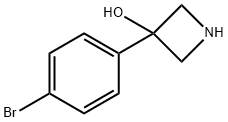 3-(4-溴苯基)氮杂环丁烷-3-醇 结构式