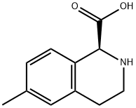 (1S)-6-methyl-1,2,3,4-tetrahydroisoquinoline-1-carboxylic acid 结构式