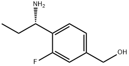 (S)-(4-(1-aminopropyl)-3-fluorophenyl)methanol 结构式