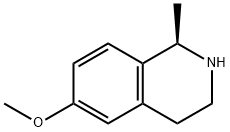 (1R)-6-methoxy-1-methyl-1,2,3,4-tetrahydroisoquinoline 结构式