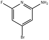 4-溴-6-氟吡啶-2-胺 结构式