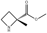 2-Azetidinecarboxylic acid, 2-methyl-, methyl ester, (2R)- 结构式