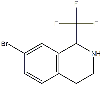 7-溴-1-(三氟甲基)-1,2,3,4-四氢异喹啉 结构式