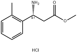 METHYL (3R)-3-AMINO-3-(2-METHYLPHENYL)PROPANOATE HYDROCHLORIDE 结构式
