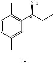 (S)-1-(2,5-二甲基苯基)丙-1-胺盐酸盐 结构式