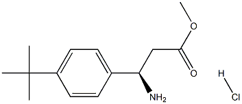 METHYL (3R)-3-AMINO-3-[4-(TERT-BUTYL)PHENYL]PROPANOATE HYDROCHLORIDE 结构式