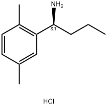 (1S)-1-(2,5-DIMETHYLPHENYL)BUTAN-1-AMINE HYDROCHLORIDE 结构式