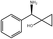 (R)-1-(amino(phenyl)methyl)cyclopropan-1-ol 结构式